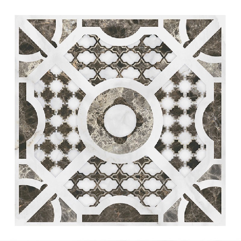 Керамогранит декор Gracia Ceramica Casa Blanca, белый, 600х600х10 мм