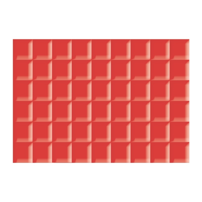 Плитка настенная La Favola Гардения, красная, 280х400х8 мм