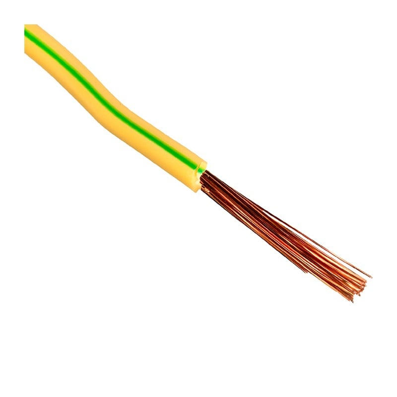 Провод ПВ-3 мб (ПуГВмб) 1х1,5 мм2, желто-зеленый (1 п.м.)
