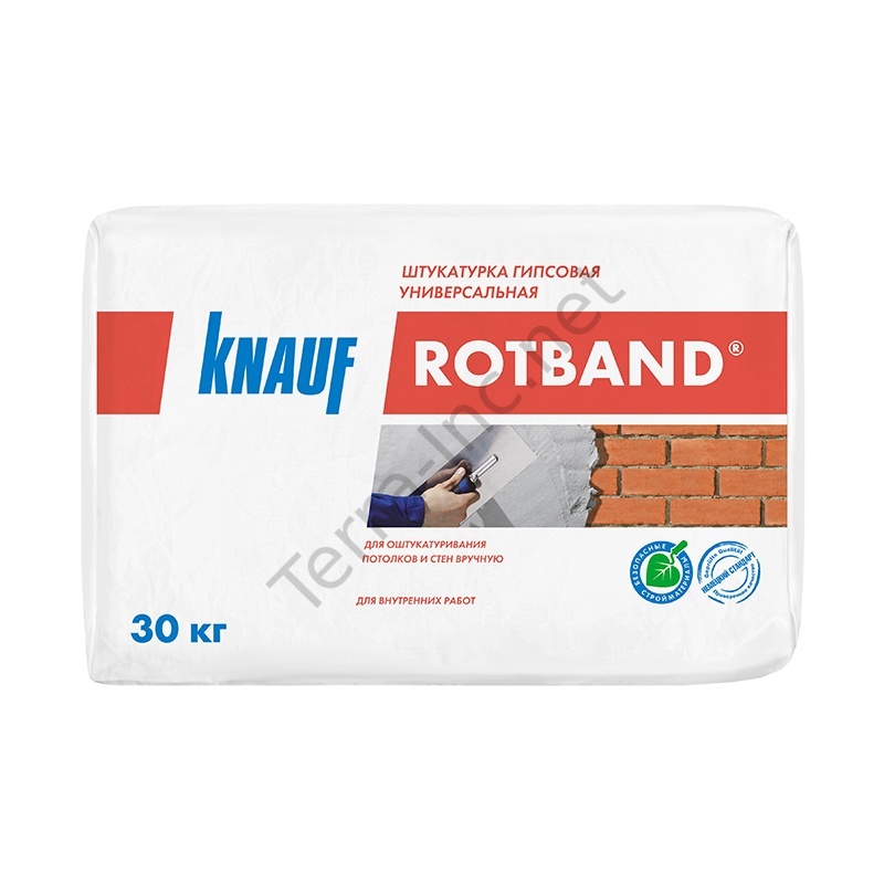 картинка Штукатурка Knauf Rotband, серый, 30 кг