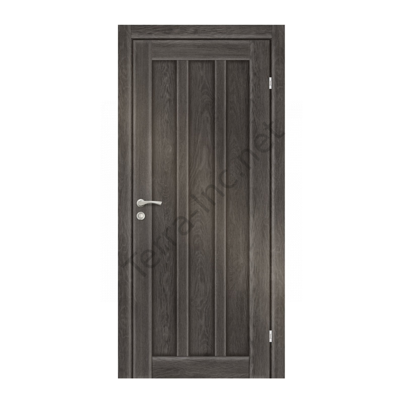 картинка Полотно дверное Olovi Колорадо, глухое, дуб графит, б/п, б/ф (800х2000х35 мм)