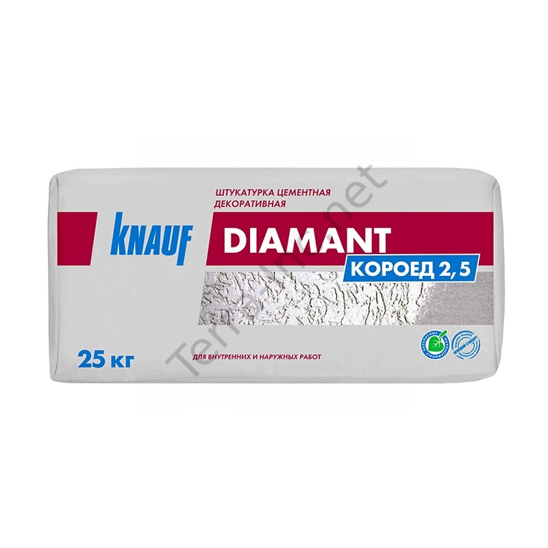 картинка Штукатурка декоративная Knauf Diamant короед, 2,5 мм, 25 кг