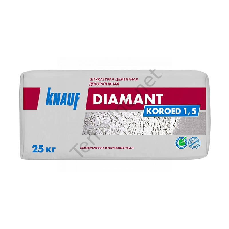 картинка Штукатурка декоративная Knauf Diamant короед, 1,5 мм, 25 кг
