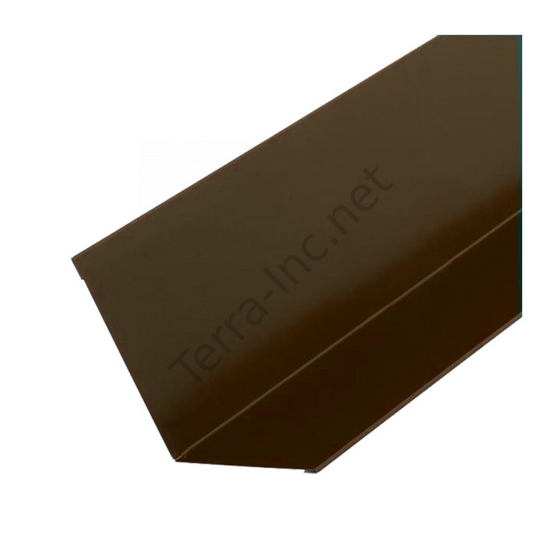картинка Планка примыкания для гибкой черепицы RAL 8017 коричневый шоколад (2 м)